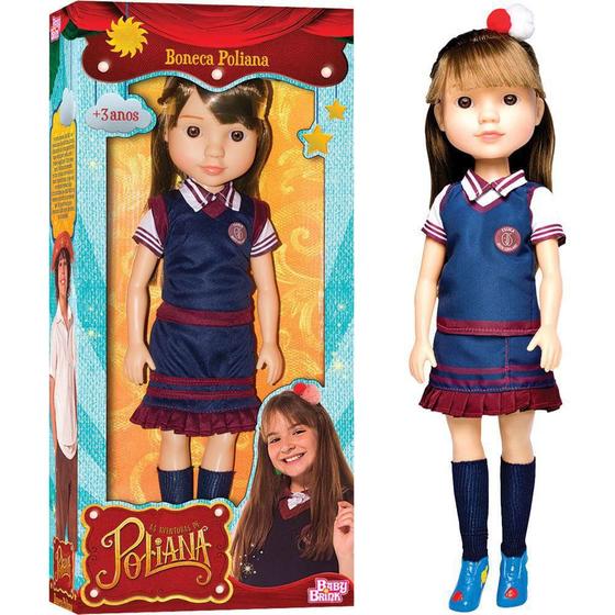 Boneca As Aventuras De Poliana 48Cm Presente Menina Brincadeira De ...
