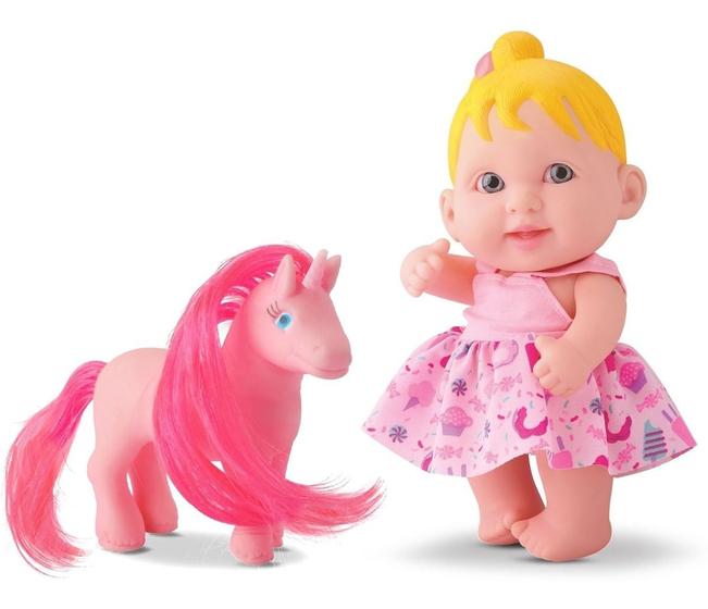 Imagem de Boneca Babies New Collection C/ Unicórnio - Bee Toys