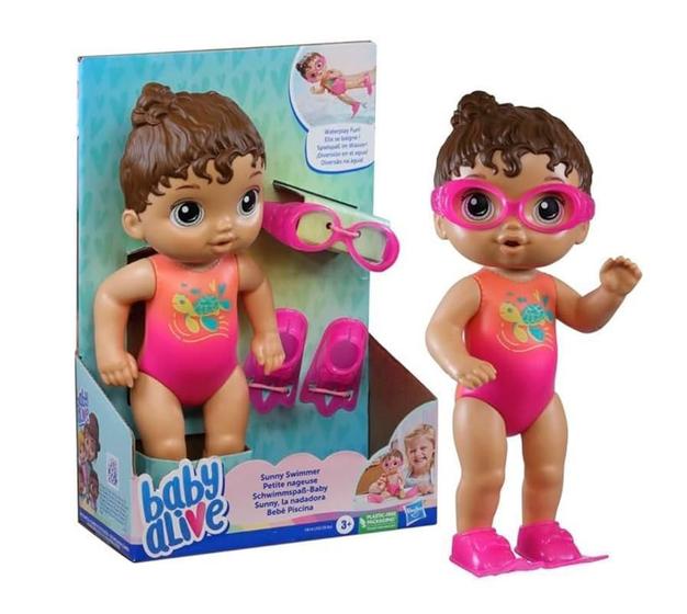 Imagem de Boneca Baby Alive Bebê Na Piscina Morena - Hasbro