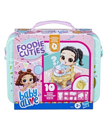 Imagem de Boneca baby alive foodie cuties surpresa com mini maleta hasbro f3551