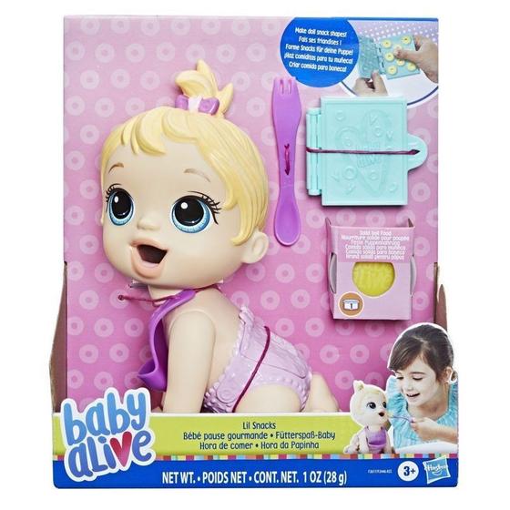 Imagem de Boneca Baby Alive - Hora da Papinha Lil Snacks Loira F2617 - Hasbro