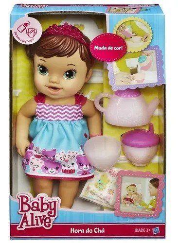 Imagem de Boneca baby alive hora do cha morena a9289 hasbro