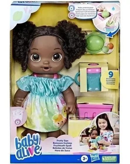 Imagem de Boneca Baby Alive Hora Do Suco Negra - Hasbro F7358