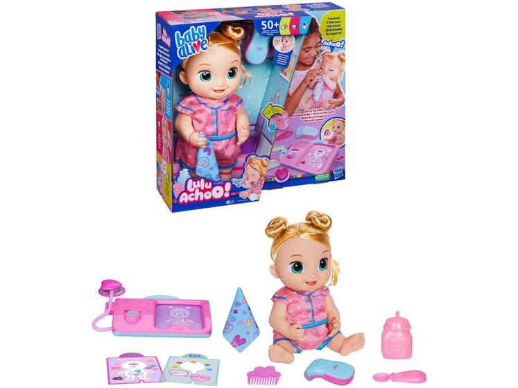 Imagem de Boneca Baby Alive Lulu Achoo Loira com Acessórios - Hasbro