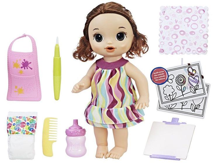 Imagem de Boneca Baby Alive Pequena Artista Morena