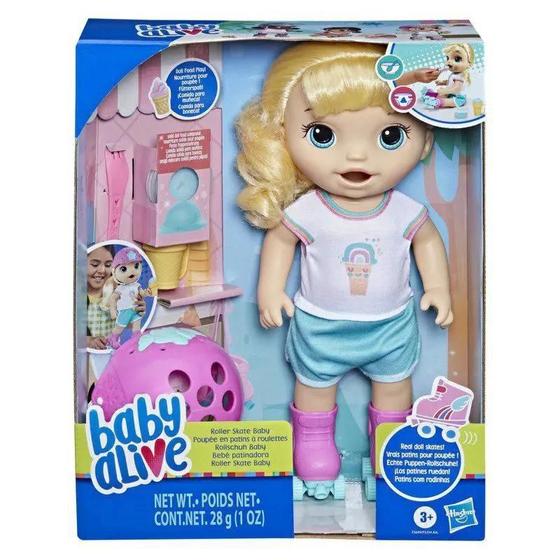 Imagem de Boneca Baby Alive Roller Skate Bebê Patinadora Loira - Hasbro