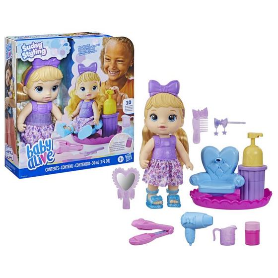 Imagem de Boneca Baby Alive Sudsy Stylling Loira - Hasbro F5112