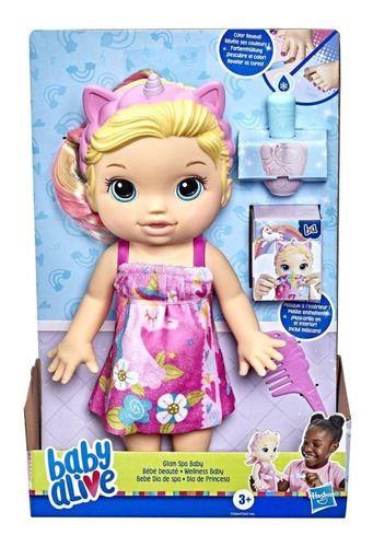 Imagem de Boneca Baby Alive Unicórnio Dia De Spa Glam Loira Hasbro