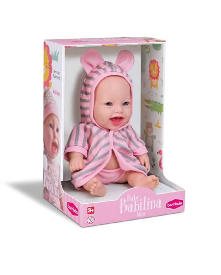 Imagem de Boneca Baby Babilina Mini Banho 18Cm Presente Brinquedo Menina 356 Bambola