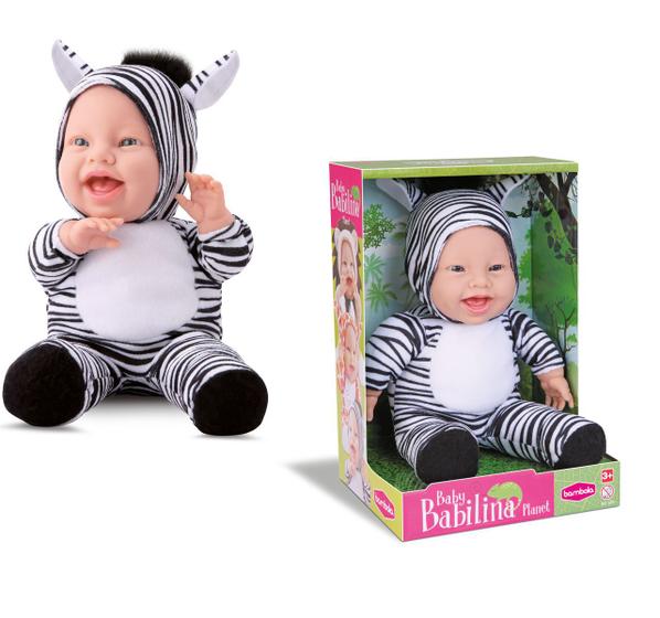 Imagem de Boneca Baby Babilina Planet Zebra Bambola Brinquedos