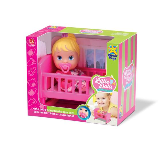 Imagem de Boneca Baby Bercinho - Litlle Dolls - Divertoys