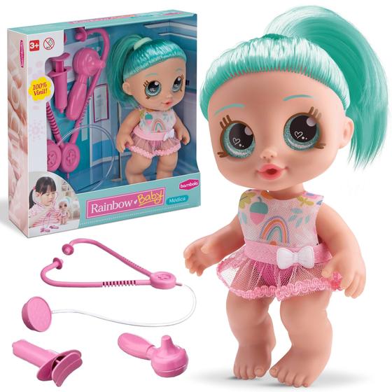 Imagem de Boneca Baby Médica Infantil Brinquedo Menina Com Acessórios