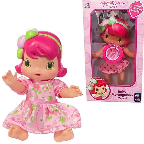 Imagem de Boneca Baby Moranguinho Músical Mimo Toys 3+ 4009