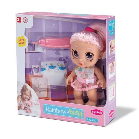 Imagem de Boneca Baby Rainbow Faz Xixi Bambola