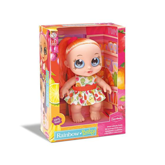 Imagem de Boneca Baby Rainbow Frutinhas Laranja +3 Anos Bambola Brinquedos