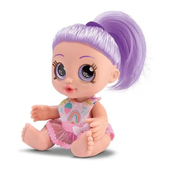 Imagem de Boneca Baby Rainbow Papinha 20cm Bambola