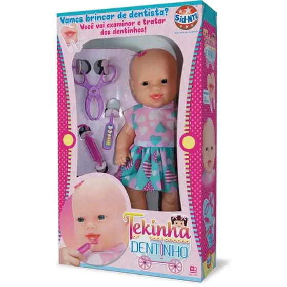 Imagem de Boneca Baby Tekinha Dentinho Com Acessórios De Dentista