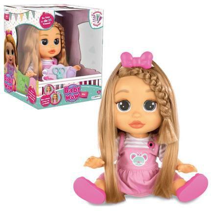 Imagem de Boneca Baby Wow Mia Cabelo Cresce De Verdade 9 Acessor Br543