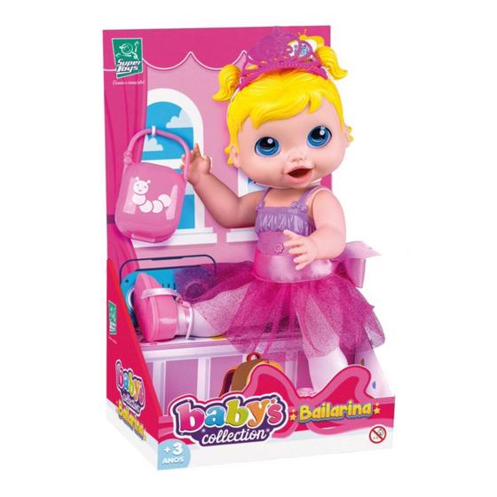 Imagem de Boneca Babys Collection Bailarina 34cm 485 - Super Toys