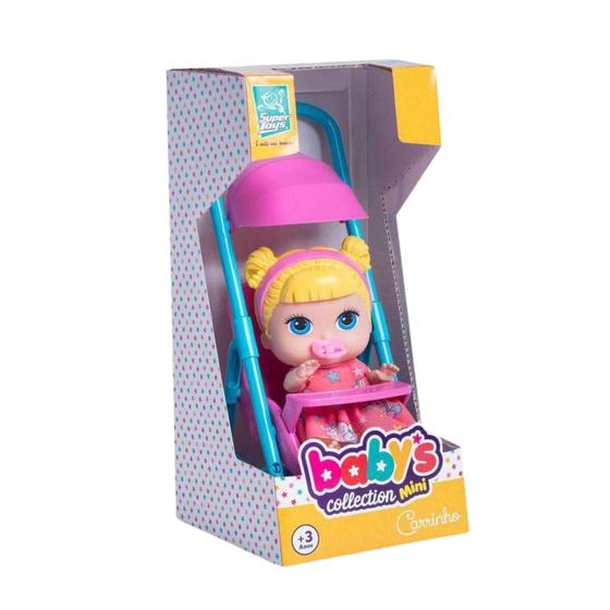 Imagem de Boneca Babys Collection Mini Carrinho Super Toys - 338