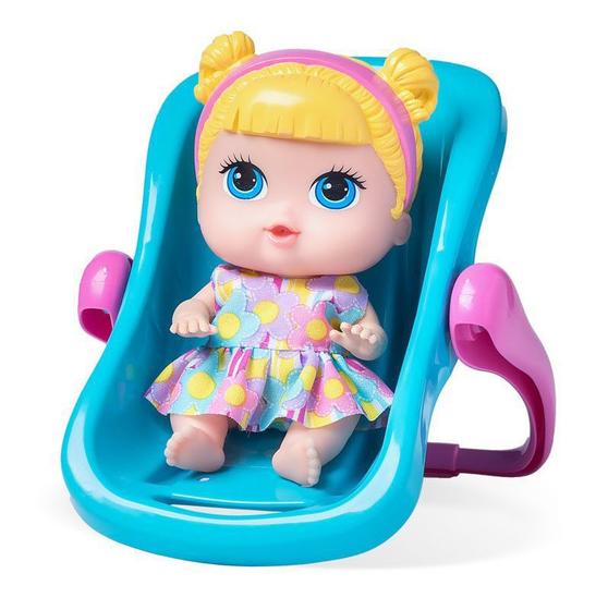 Imagem de Boneca babys collection mini com bebê conforto