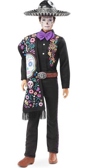 Imagem de Boneca Barbie 2021 Dia De Muertos Ken 30cm com roupas e acessórios