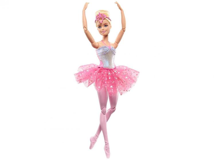 Imagem de Boneca Barbie Bailarina Luzes Brilhantes Rosa - Mattel