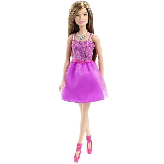 Boneca Barbie Básica Glitz Barbie Loira Mattel Menor preço em Boneca Barbie Básica Glitz Barbie Loira Mattel