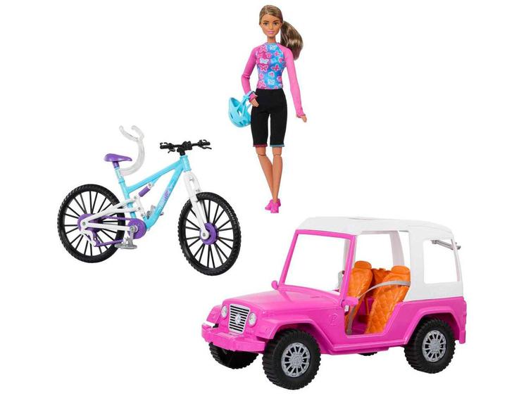 Imagem de Boneca Barbie Bicicleta de Montanha com Carro