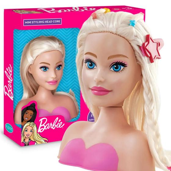 Imagem de Boneca barbie busto mini styling head core brinquedo menina