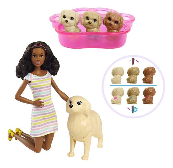 Imagem de Boneca Barbie Cachorrinhos Recém Nascidos Filhotinhos Mattel Original