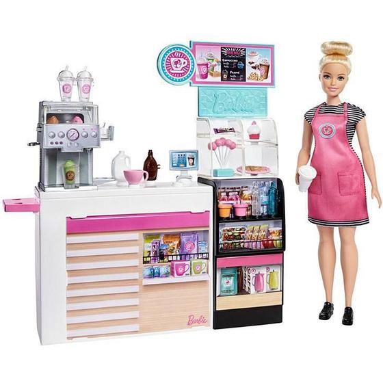 Imagem de Boneca Barbie Cafeteria Com Acessórios Gmw03 Mattel