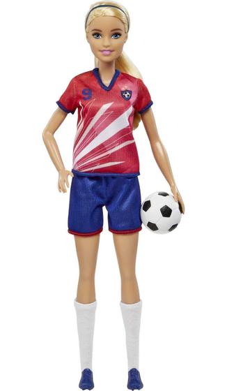 Imagem de Boneca Barbie Carreiras - Jogadora de Futebol com Acessório