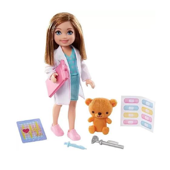 Imagem de Boneca Barbie Chelsea Profissoes Pediatra Mattel Gtn86