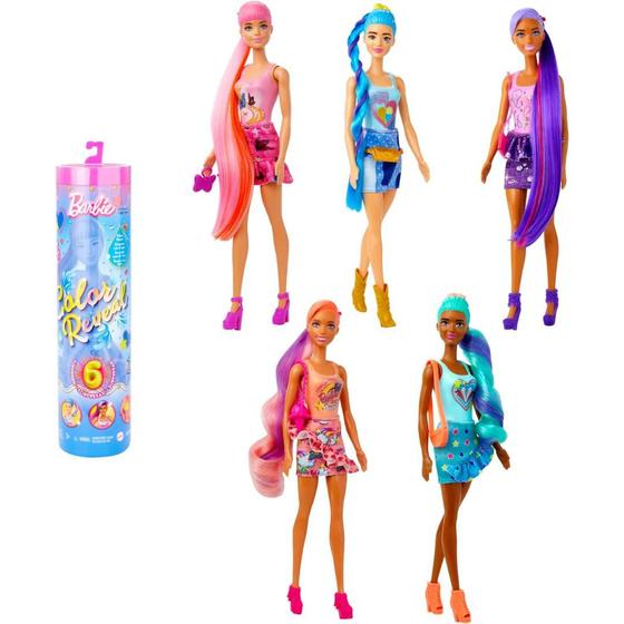 Imagem de Boneca Barbie Color Reveal C/1 Boneca + 4 Acessórios