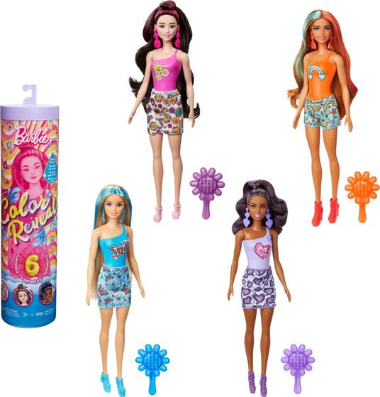 Imagem de Boneca Barbie Color Reveal C/ 6 Surpresas Hrk06 - Mattel