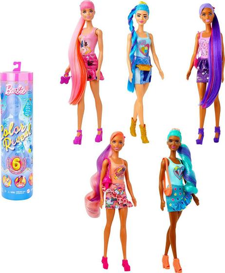 Imagem de Boneca Barbie Color Reveal Looks Denim - Mattel Hnx04