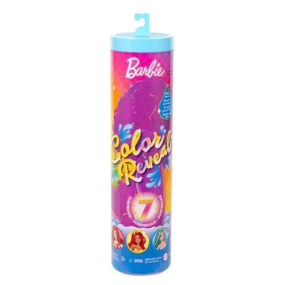 Boneca Barbie Color Reveal - Sereia Arco-Íris - Mattel Menor preço em Boneca Barbie Color Reveal - Sereia Arco-Íris - Mattel