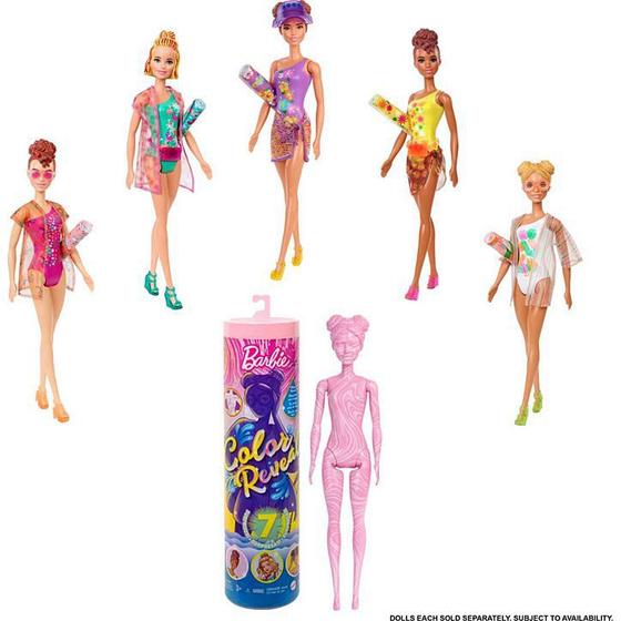 Imagem de Boneca Barbie Color Reveal Serie 7 Areia E Sol GWC57 Mattel