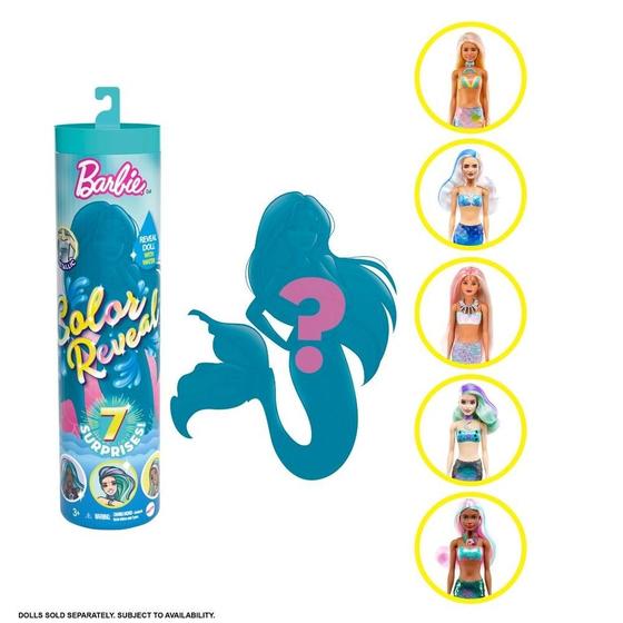 Boneca Barbie Color Review Sereia Surpresa Mattel GVK12 Boneca Barbie Magazine Luiza