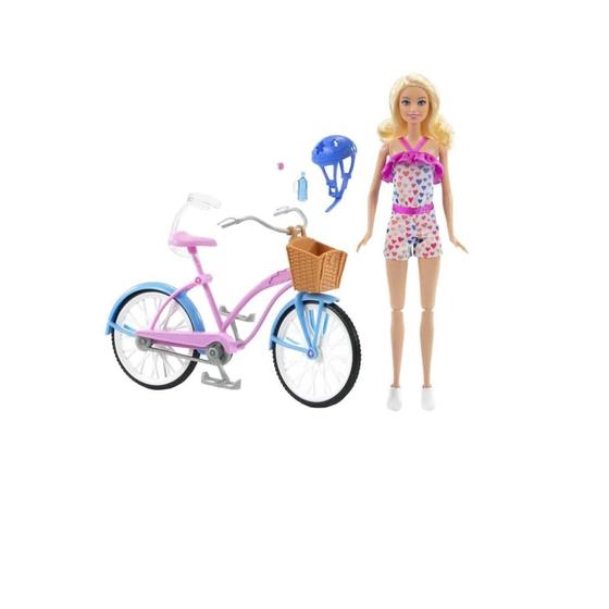 Imagem de Boneca Barbie Com Bicicleta: Figura Com Bike Mattel Ciclista