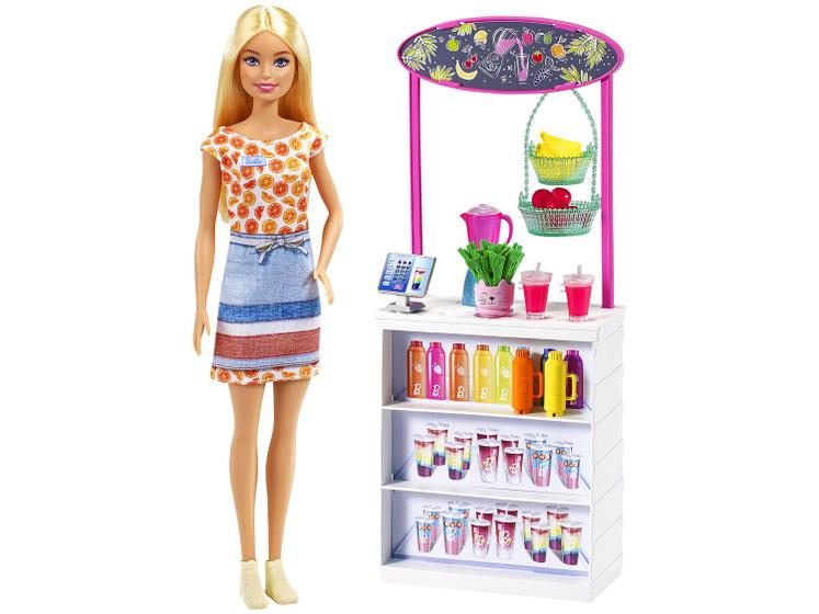 Boneca Barbie Conjunto de Sucos Tropicais Menor preço em Boneca Barbie Conjunto de Sucos Tropicais