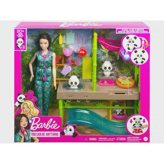 Imagem de Boneca Barbie Cuidados e Resgate de Pandas - HKT77 Mattel