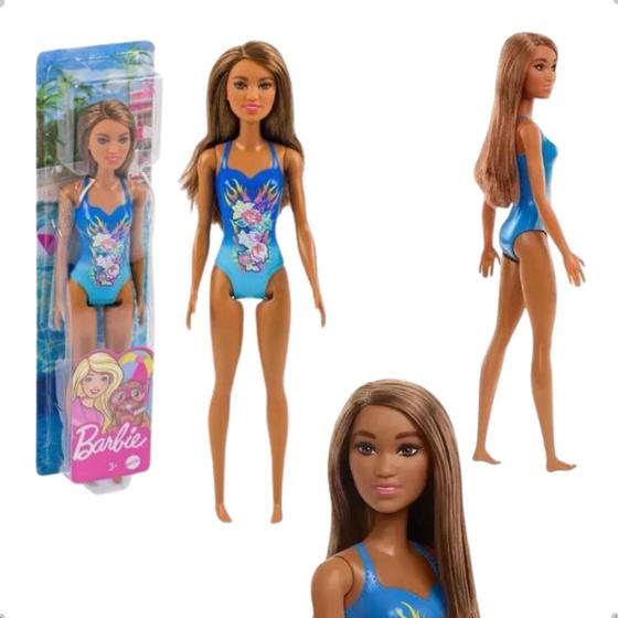 Imagem de Boneca Barbie De Férias Na Praia Articulada Mattel Original
