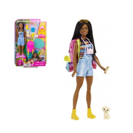 Imagem de Boneca Barbie Dia De Acampamento Com Pet 3+ Hdf74 Mattel