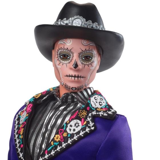 Imagem de Boneca Barbie Día De Muertos com alfinete com babados