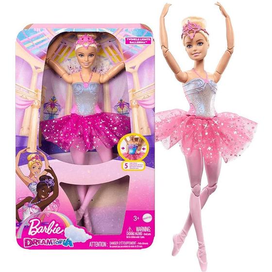 Imagem de Boneca Barbie Dreamtopia Bailarina Show de Luzes Loira