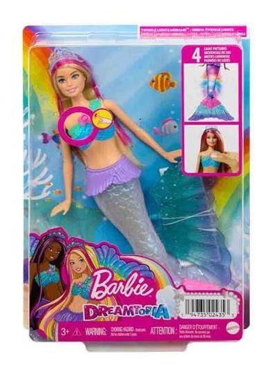 Imagem de Boneca Barbie Dreamtopia Sereia Luzes E Arco Íris Mattel