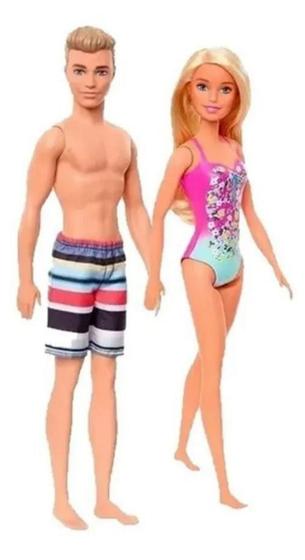 Imagem de Boneca Barbie E Ken Namorados Praia Original Mattel