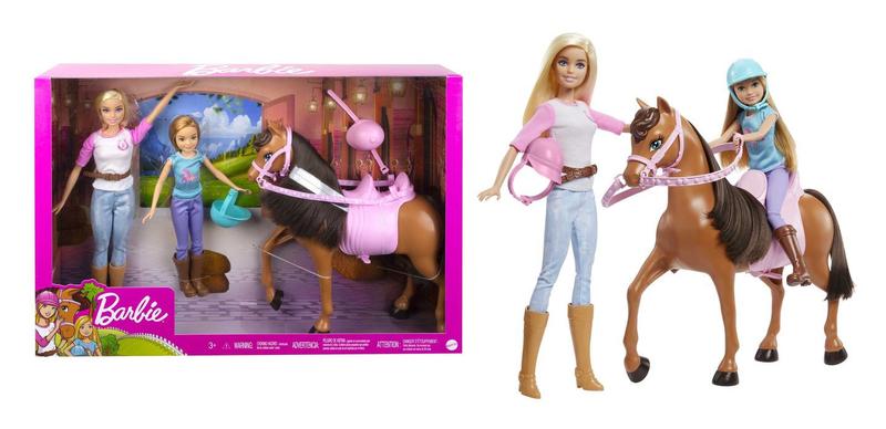 Imagem de Boneca Barbie e Stacie - Lições de Montar Cavalo - Mattel